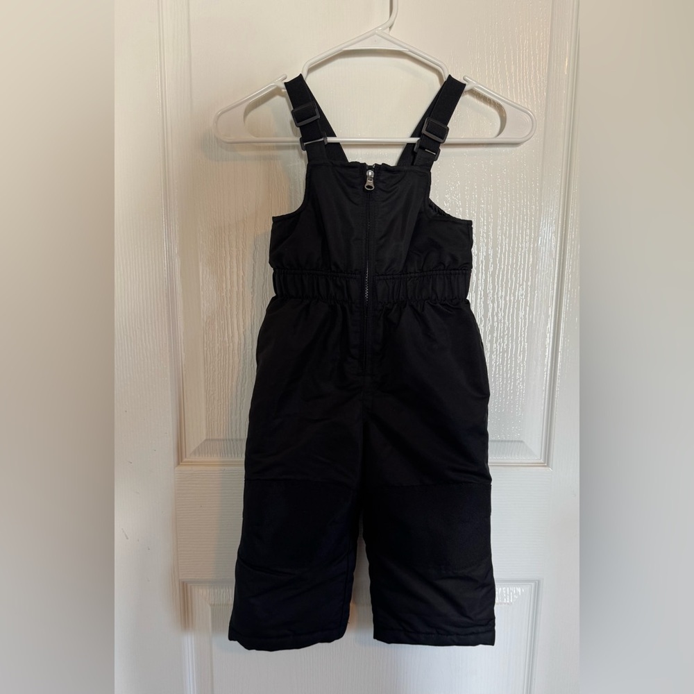 Healthtex Black Kids One Piece Snowsuit Bibs, Size 2T